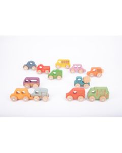 Rainbow Wooden Vehicles