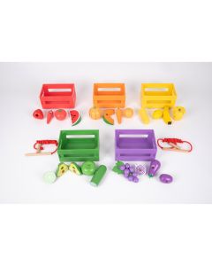 Wooden Sorting Fruit and Vegetable Crates
