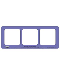 3 Section Purple Drywipe Phoneme Frame Pack of 5