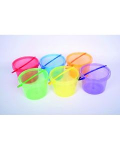 Translucent Colour Buckets Pack of 6