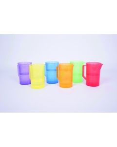 Translucent Colour Jugs Pack of 6