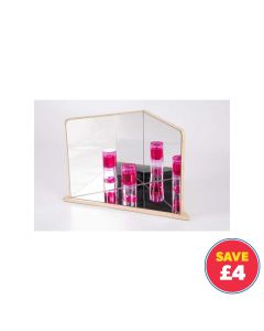 Wooden 4-Way Mirror