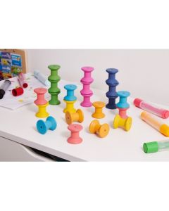 Rainbow Wooden Spools