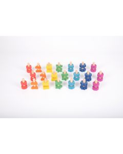 Rainbow Wooden Nuts & Bolts