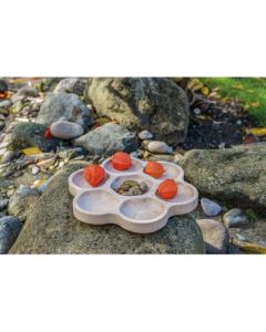 Natural Flower Tray 6 section