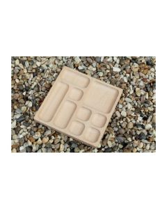 Natural Wood Trays 9 section