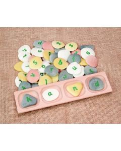 4 Pebble Word Building Tray