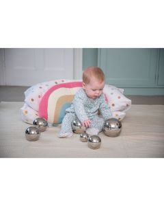 Reflective Silver Mirror Balls Pack of 7