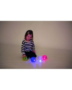 Sensory Flashing Textured Balls Pack of 4