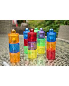 Translucent Colour Pots Pack of 18