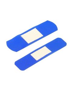75 x 25mm Detectable Plasters Blue Box of 100