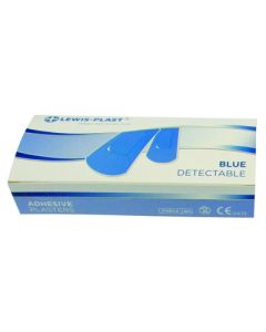 Detectable Plasters Blue Assorted Box of 100