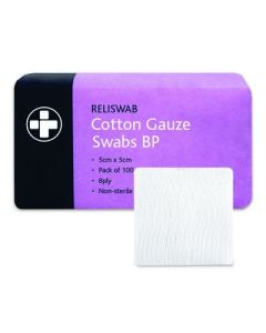 50 x 50mm BPC Non-Sterile Swabs Pack of 100