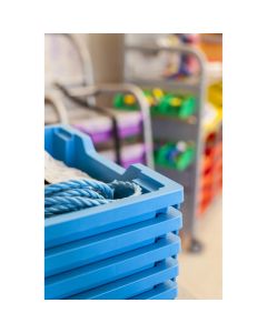Gratnells Shallow Tray Cyan Blue Pack of 12