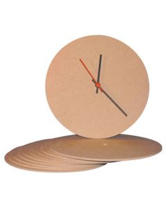 Round MDF Clock Faces Natural