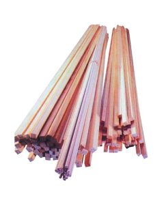 Wood Jelutong 8x8x600mm Natural Pack 100