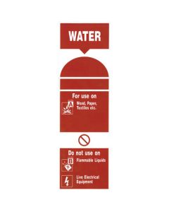 Fire Extinguisher Water Sign