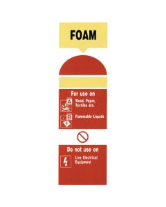 Fire Extinguisher Foam Sign