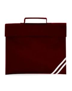 Classic Book Bag Burgundy Plain