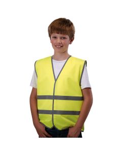 Children's Hi-Vis Waistcoat Green Age 7-9