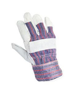 Synthetic Leather Rigger Gloves Adult Grey Pair