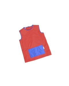 Sleeveless Smock Red/Royal Age 1-3