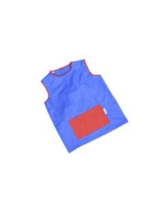 Sleeveless Smock, Blue/Red, 4-6