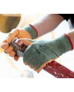 Latex Covered Working Gloves XL Orange/White Pair