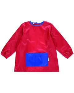 Sleeved Art Smock Red/Royal Age 4-6