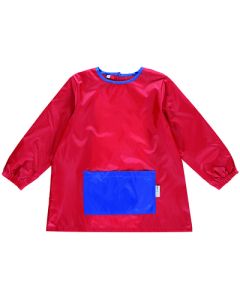 Sleeved Art Smock Red/Royal Age 7 - 9