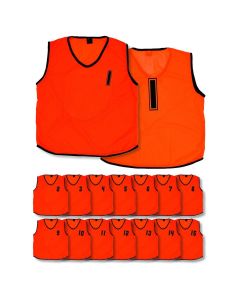Mesh Numbered 1-15 Training Bibs Fluo Orange Infants