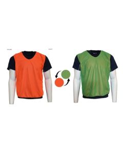 Reversible Mesh Training Bib Green/Orange Kids