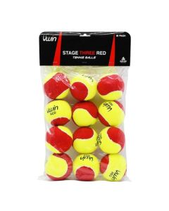 Uwin Stage 3 Tennis Balls Red Pack of 12