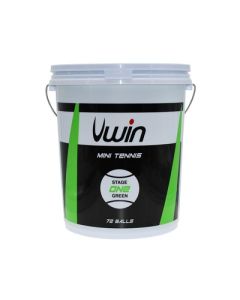 Uwin 72 Piece Bucket Tennis Balls Green Stage 1