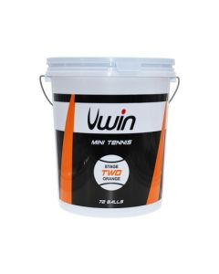 Uwin 72 Piece Bucket Tennis Balls Orange Stage 2