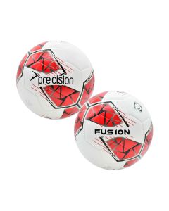 Precision Fusion FIFA Football White/Red Size 4
