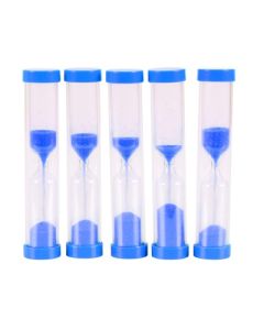 Mini Sand Timer Pack of 5 Blue 5 Minute