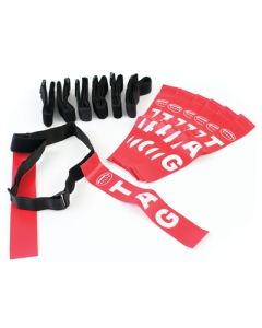 Tag Rugby Belt Red Pack of 7