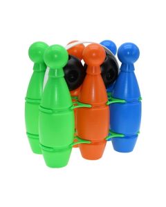 Multi-Colour Plastic Bowling Set