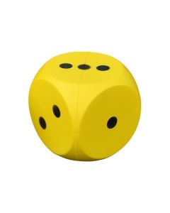 Coated Foam Dice Yellow