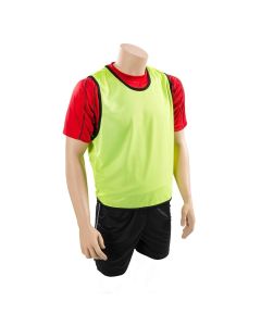 Mesh Training Bib Yellow Ages 10 - 14 Years Pack of 5