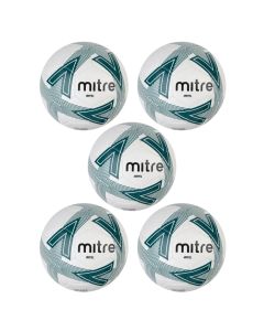 Mitre Impel Training Ball White/Blue Size 4 Pack of 5