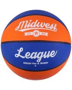 Midwest League Basketball Blue/Orange Size 6