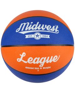 Midwest League Basketball Blue/Orange Size 5