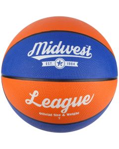Midwest League Basketball Blue/Orange Size 7
