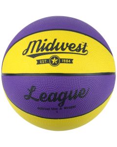Midwest League Basketball Yellow/Purple Size 3
