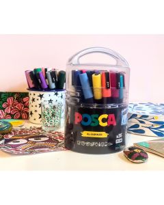 Posca PC-3M Paint Markers Fine Bullet Tip Tub of 35