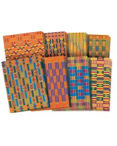 22 x 28cm African Textile Paper Pack of 32
