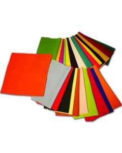 230 x 230mm Plain Fabric Squares Assorted Pack of 25