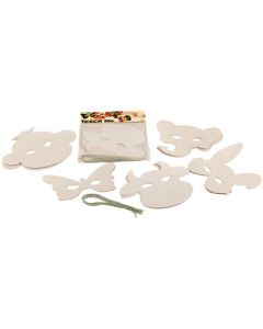 Animal Masks White Pack of 16